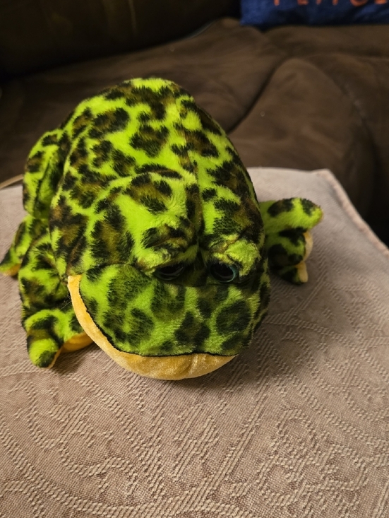 GANZ Other - Ganz Plush Green Leopard-Print Frog Stuffed Animal